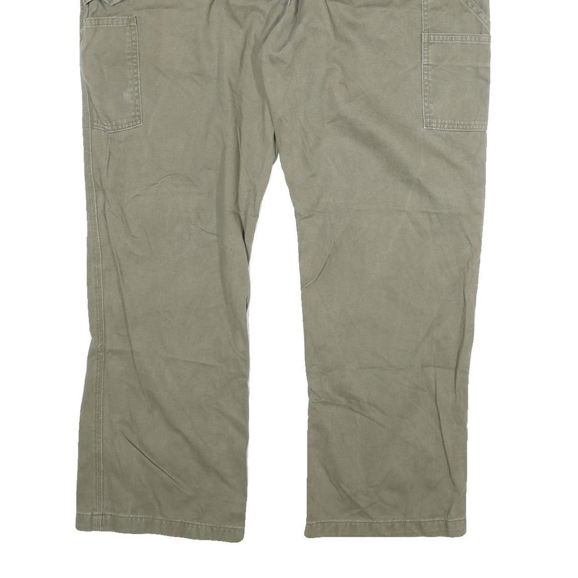 CARHARTT Mens Cotton Blend Beige Regular Straight Trousers W41 L28 Workwear