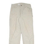 CARHARTT Mens Beige Cotton Blend Regular Fit Straight Leg Trousers W32 L33