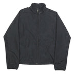 NIKE Womens Black Jacket S Polyester Plain Zip Lightweight Sportswear