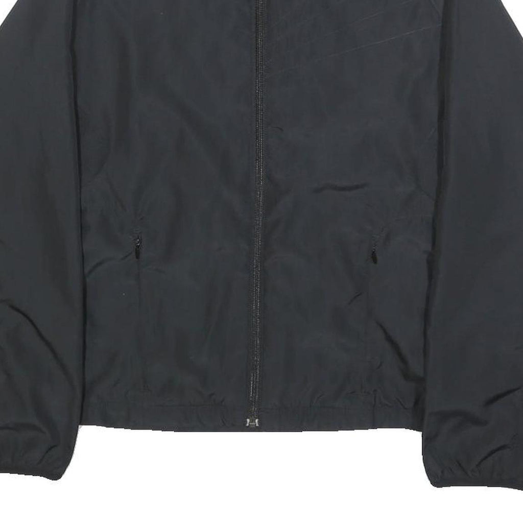 NIKE Womens Black Jacket S Polyester Plain Zip Lightweight Sportswear