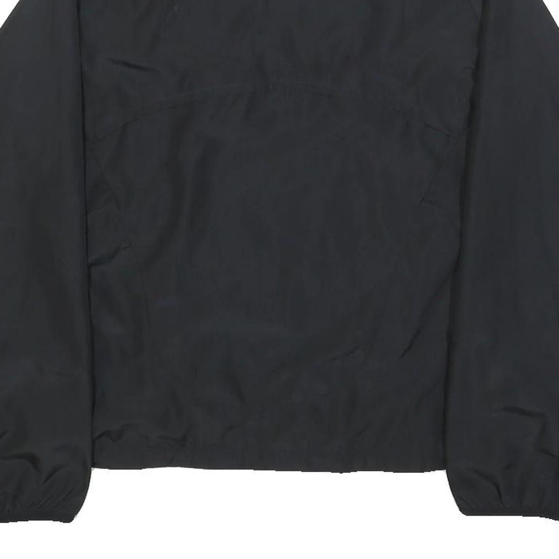 NIKE Womens Black Jacket S Polyester Plain Zip Lightweight Sportswear