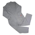 DICKIES Mens Grey Cotton Regular Fit Dungarees XL W46 L28 Workwear Utility