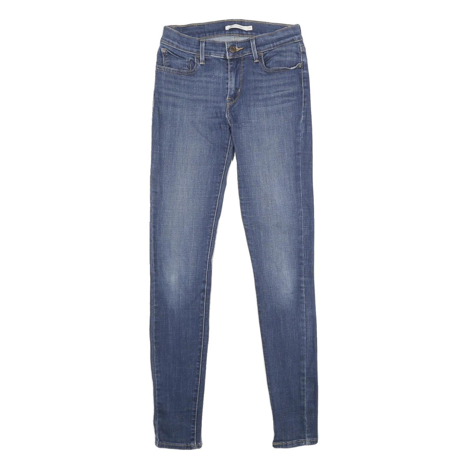 LEVI'S 710 Super Skinny Womens Jeans Blue Slim Skinny Denim W27 L32 Stretch