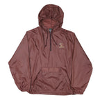 MV SPORT Mens Maroon Florida State Hooded Jacket 2XL Nylon Plain Zip Pullover