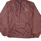 MV SPORT Mens Maroon Florida State Hooded Jacket 2XL Nylon Plain Zip Pullover