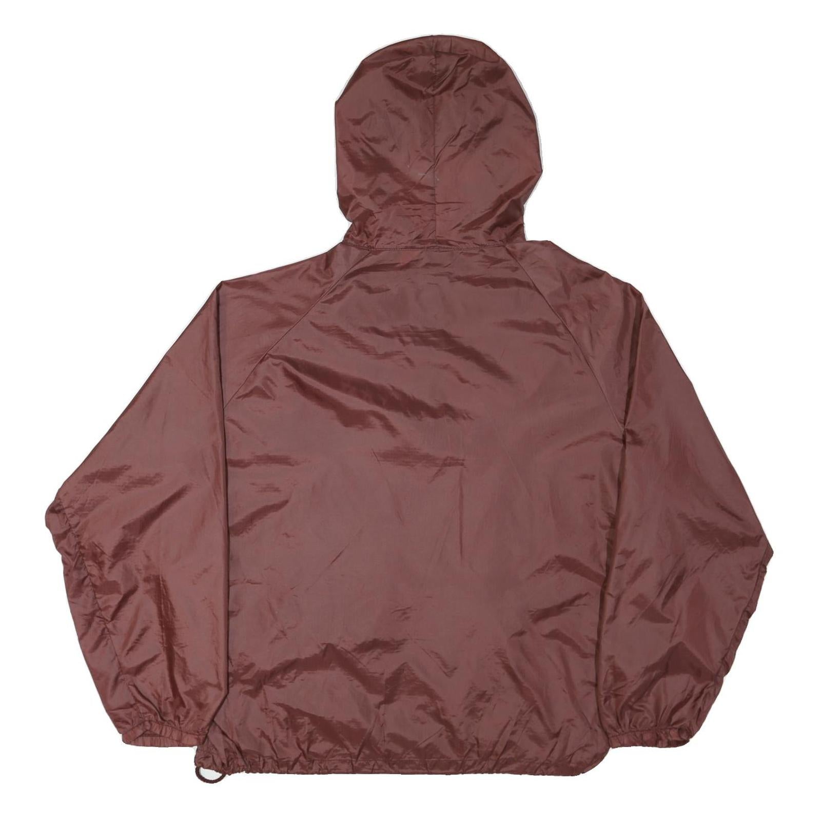 MV SPORT Mens Maroon Florida State Hooded Jacket 2XL Nylon Plain Zip Pullover