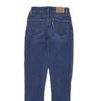 LEVI'S 721 Womens Jeans Blue Slim Skinny Denim Medium W23 L28 Zip Closure