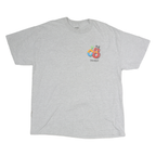 DISNEYLAND Womens Grey 2008 Graphic T-Shirt XL Short Sleeve Crew Neck Vintage