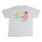 DISNEYLAND Womens Grey 2008 Graphic T-Shirt XL Short Sleeve Crew Neck Vintage