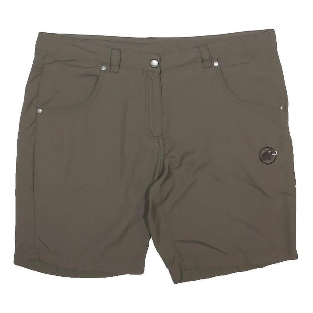 MAMMUT Womens Shorts Brown Casual Regular UK 16 W36 Lightweight Outdoor
