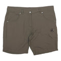 MAMMUT Womens Shorts Brown Casual Regular UK 16 W36 Lightweight Outdoor