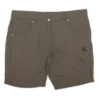 MAMMUT Womens Shorts Brown Casual Regular UK 16 W36 Lightweight Outdoor