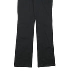 DICKIES Womens Black Regular Fit Straight Leg Trousers W27 L30 Cotton Blend Zip