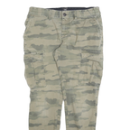 C&A Mens Cotton Blend Slim Camouflage Cargo Trousers W31 L28 Cargo Pants