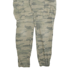 C&A Mens Cotton Blend Slim Camouflage Cargo Trousers W31 L28 Cargo Pants