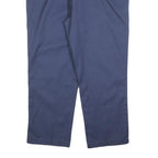 DICKIES Mens Regular Fit Navy Blue Work Trousers W42 L29 Zip Closure Durable