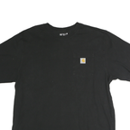 CARHARTT Mens Black Graphic T-Shirt XL Short Sleeve Crew Neck Sharp Companies