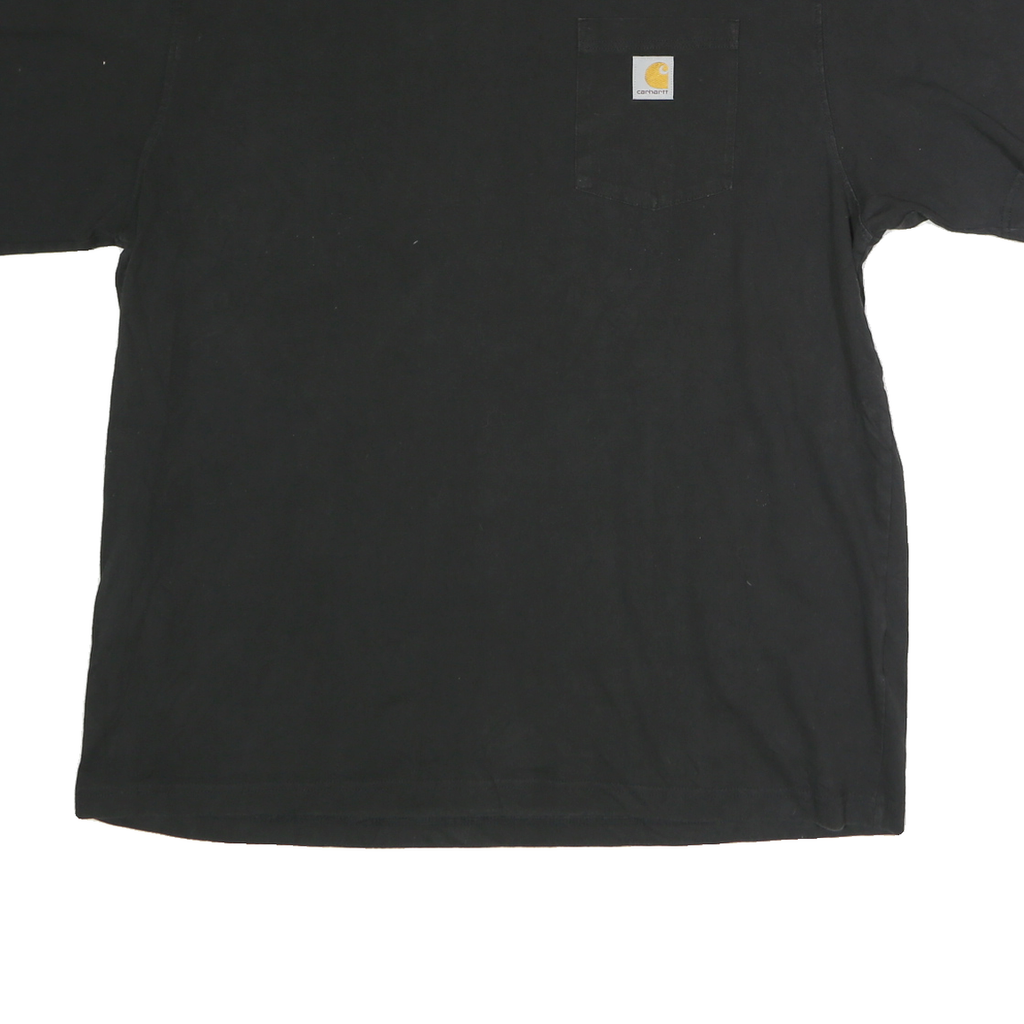CARHARTT Mens Black Graphic T-Shirt XL Short Sleeve Crew Neck Sharp Companies