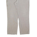 CARHARTT Mens Jeans Beige Relaxed Straight Denim W40 L34 Workwear Durable Zip