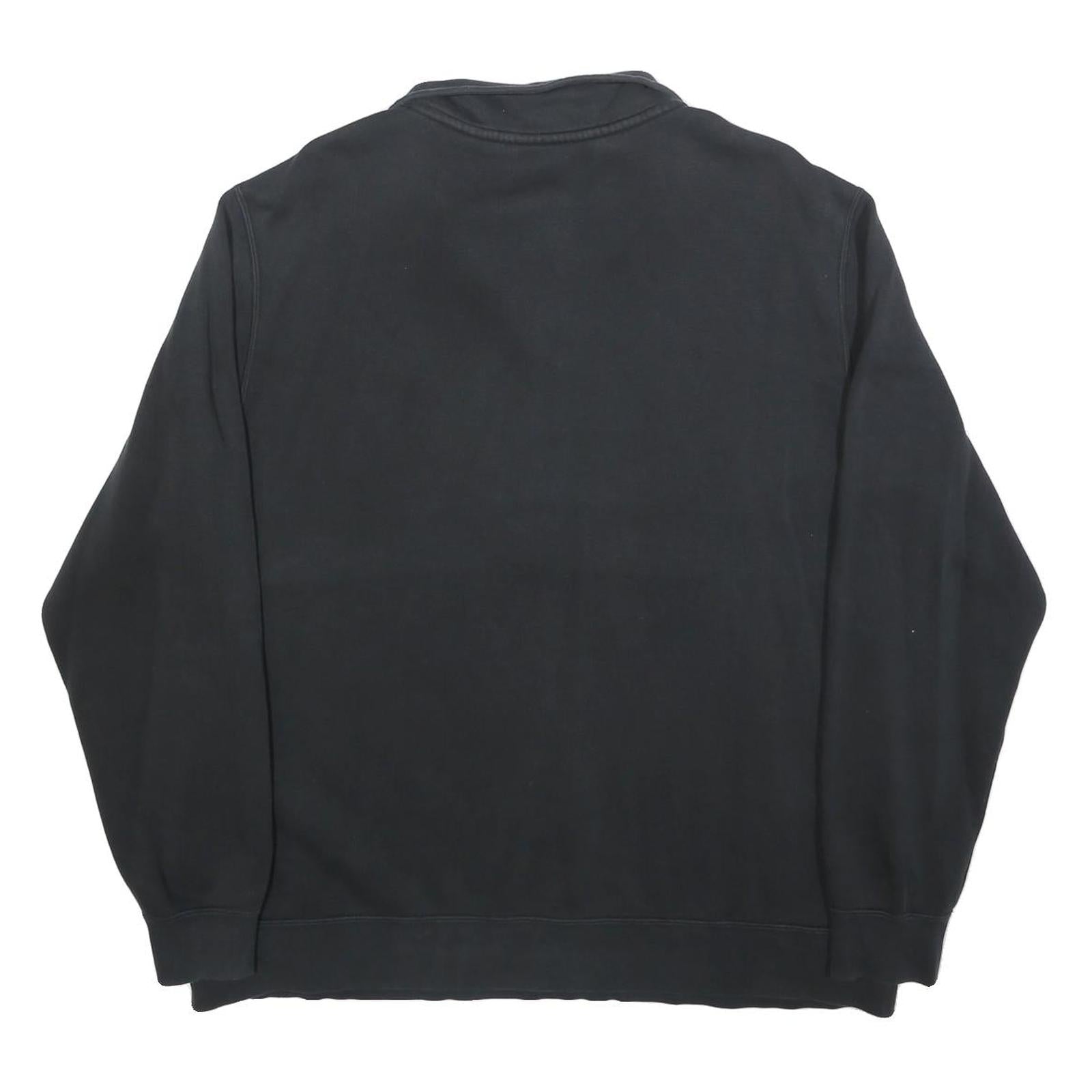 NIKE Mens Black 1/4 Zip XL Sweatshirt Logo Sportswear Casual Pullover