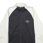 MAYA MAYA Womens White & Black Track Jacket XL Polyester Zip Athletic Activewear