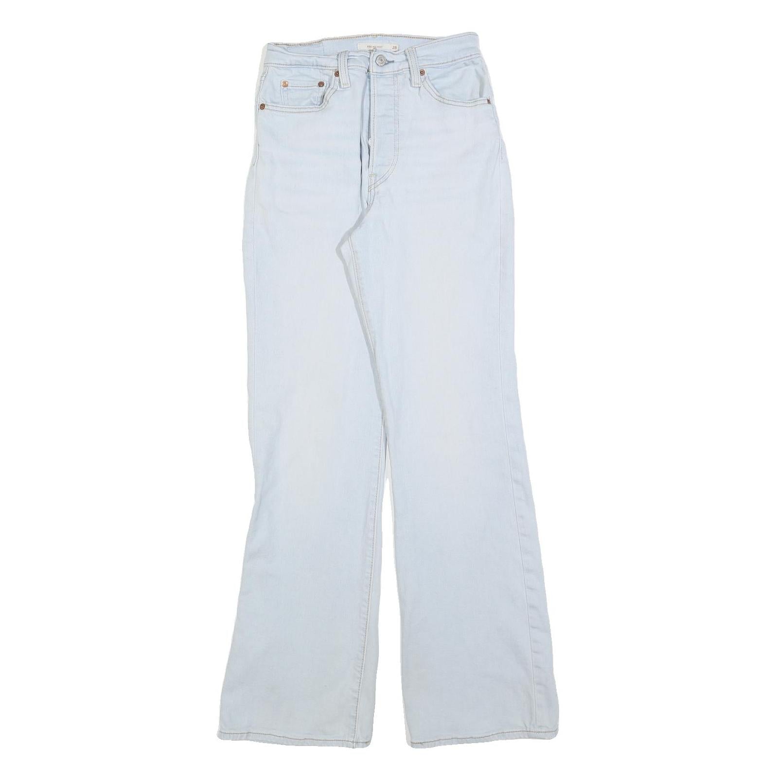 LEVI'S Womens Jeans Blue Regular Straight Denim Light W28 L32 Classic Cotton