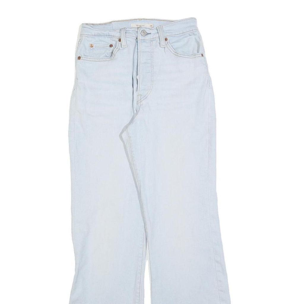 LEVI'S Womens Jeans Blue Regular Straight Denim Light W28 L32 Classic Cotton