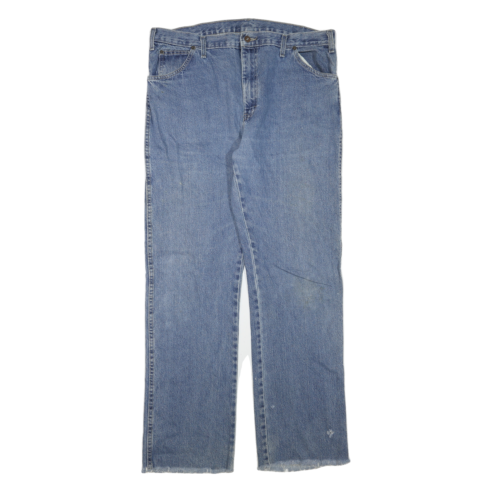 DICKIES Mens Regular Fit Blue Denim Jeans W36 L34 Workwear Casual Zip Closure