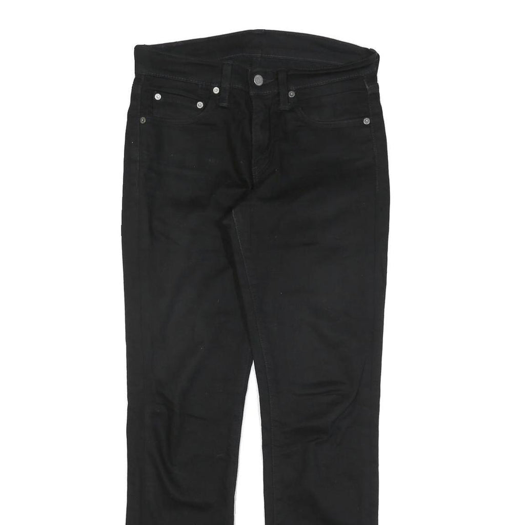 LEVI'S 511 SLIM Womens Black Slim Denim Raw W28 L32 Slim Fit Jeans