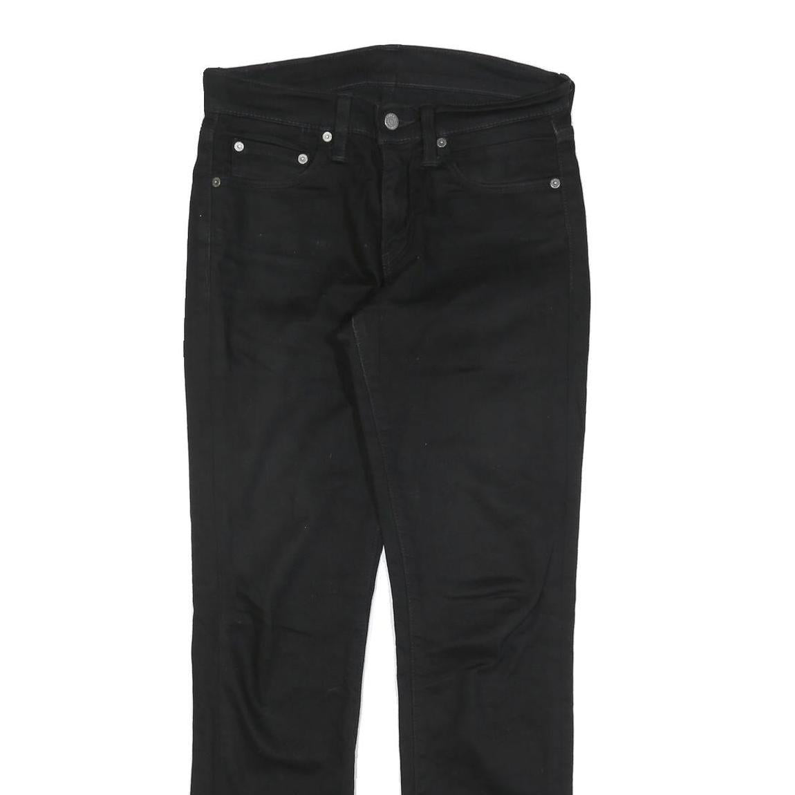 LEVI'S 511 SLIM Womens Black Slim Denim Raw W28 L32 Slim Fit Jeans