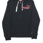 PUMA Mens Black Zip Hoodie S Cotton Blend Casual Sport