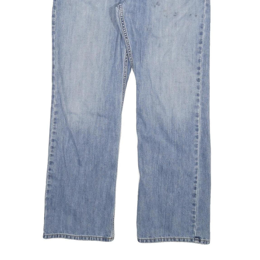 CARHARTT Mens Loose Light Blue Denim Jeans W34 L30 Cotton Blend Zip Pockets