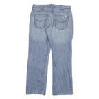 CARHARTT Mens Loose Light Blue Denim Jeans W34 L30 Cotton Blend Zip Pockets
