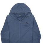 PUMA Mens Blue Full Zip Hoodie M Casual Sportswear Sweatshirt Polyester Blend