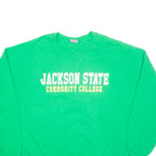 MV SPORT Jackson State Community College Mens Sweatshirt Green USA XL