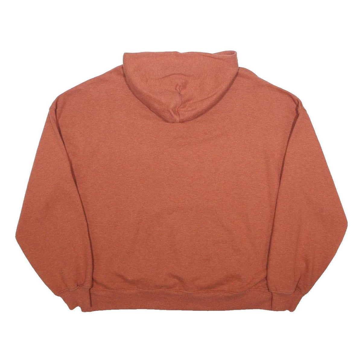 GYMSHARK Womens Rust Orange Pullover Hoodie L Casual Cotton Blend Sweatshirt