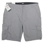 DICKIES Mens Shorts Grey Casual Cargo XL W40 Workwear Lightweight Pockets