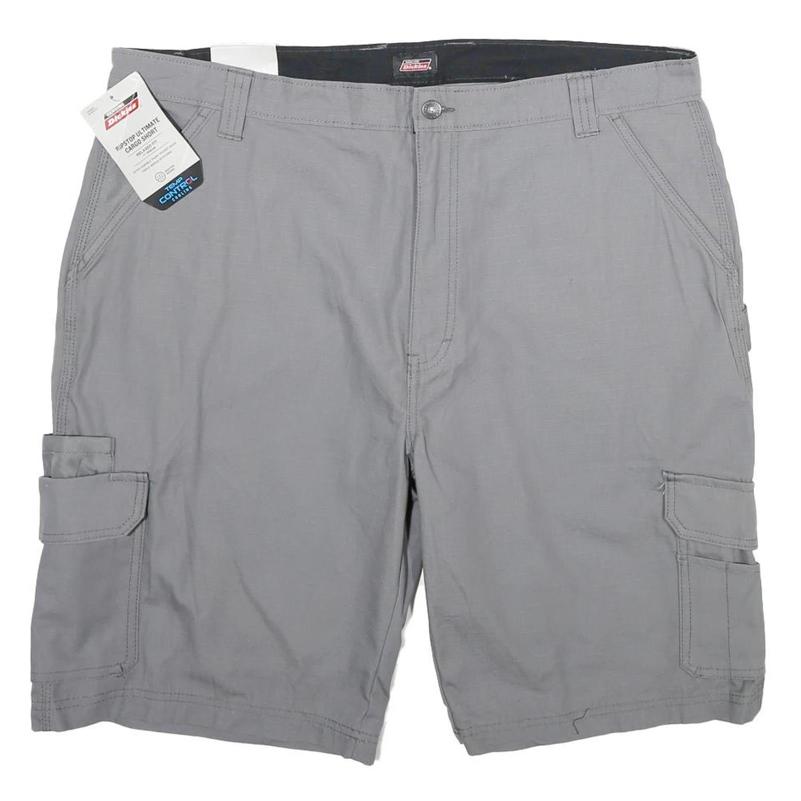 DICKIES Mens Shorts Grey Casual Cargo XL W40 Workwear Lightweight Pockets