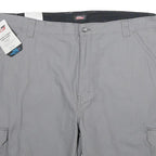 DICKIES Mens Shorts Grey Casual Cargo XL W40 Workwear Lightweight Pockets