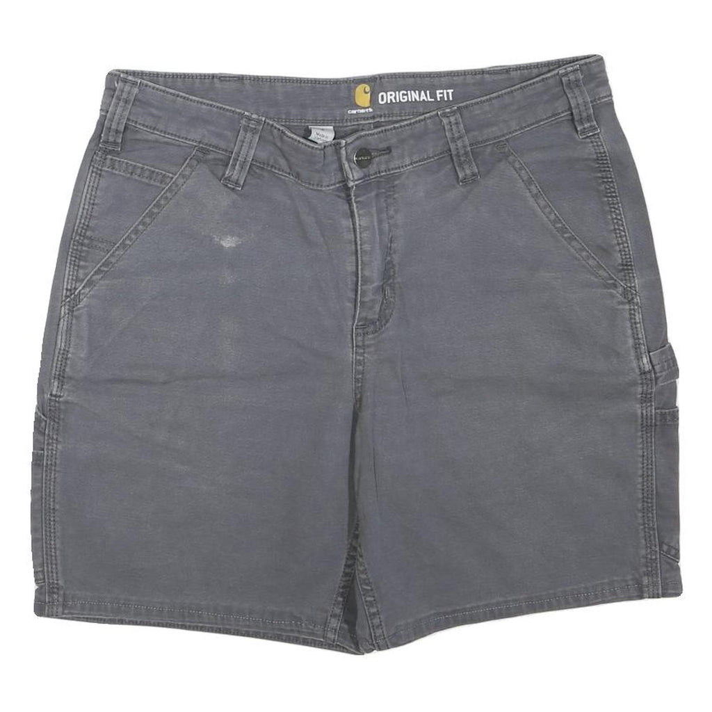 CARHARTT Womens Shorts Grey Casual Cotton Blend M W32 Functional Pockets