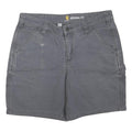 CARHARTT Womens Shorts Grey Casual Cotton Blend M W32 Functional Pockets