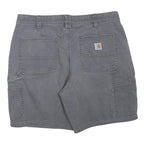 CARHARTT Womens Shorts Grey Casual Cotton Blend M W32 Functional Pockets