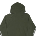 CHAMPION Mens Green Hoodie S Champion Sleeve Tape Pullover Cotton Blend
