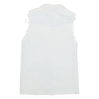 LOIS Distressed Womens Denim Shirt Blue Sleeveless S