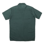 DICKIES Mens Green Polyester Blend Work Shirt M Short Sleeve Button Up