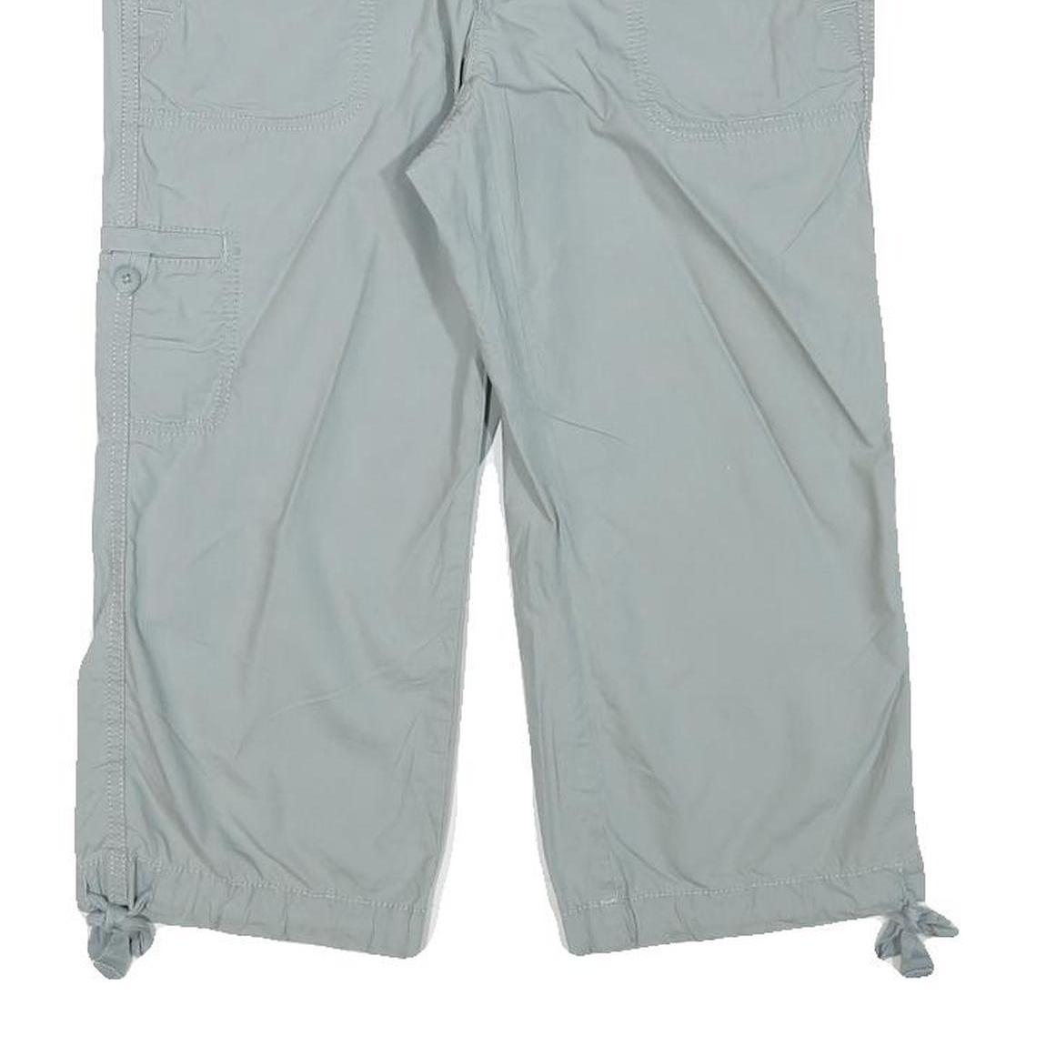 LOFT Womens Shorts Blue Casual Cargo M W30 Cotton Blend Utility Pockets