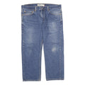 LEVI'S 505 Mens Jeans Blue Regular Straight Denim Medium W36 L29 Classic Zip