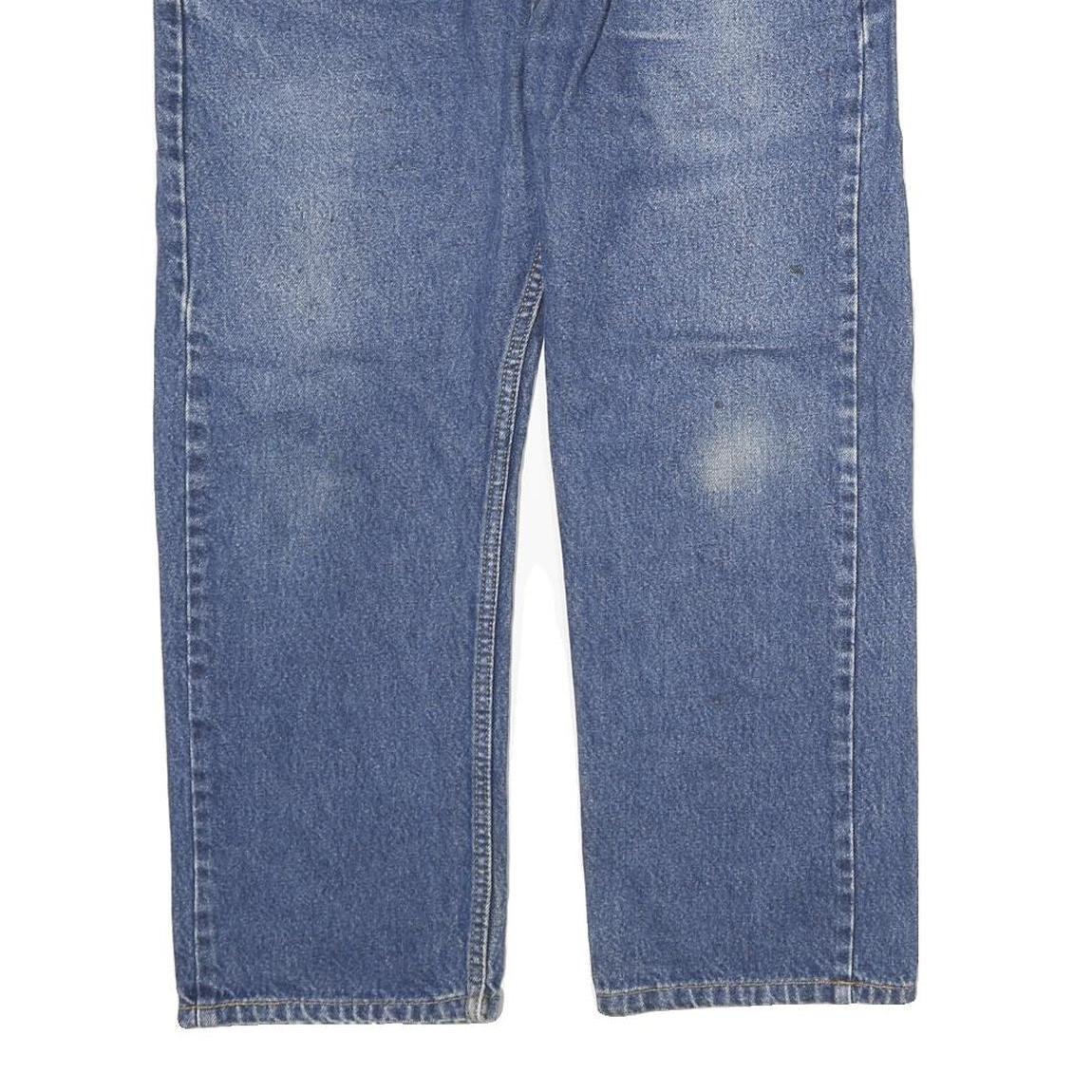 LEVI'S 505 Mens Jeans Blue Regular Straight Denim Medium W36 L29 Classic Zip