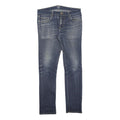 CARHARTT WIP Mens Jeans Blue Slim Skinny Denim Medium W31 L32 Casual Zip