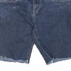 LEVIS Womens Denim Blue Casual Shorts M W30 Raw Edge Hem Classic Fit